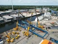 Van Riel Deploys Tadano Cranes for Gantry Lift at Den Bosch Port
