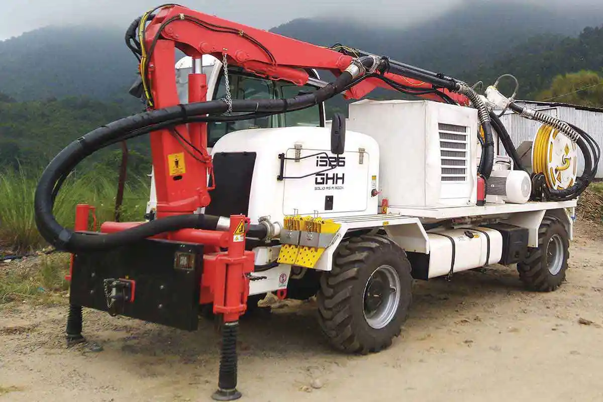 German manufacturer GHH brings special Shotcreting Machine