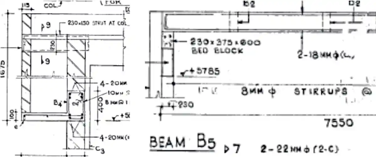 The technical service life of a reinforced concrete building