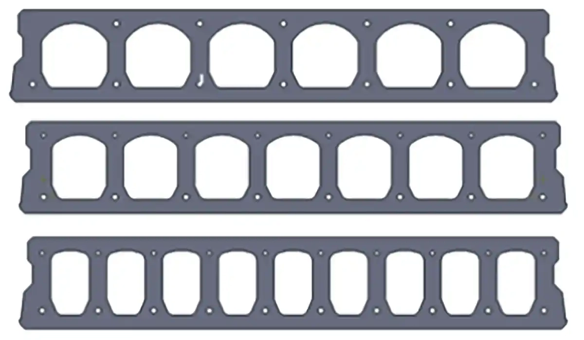 Pre-stressed concrete hollow core slabs used for building floors