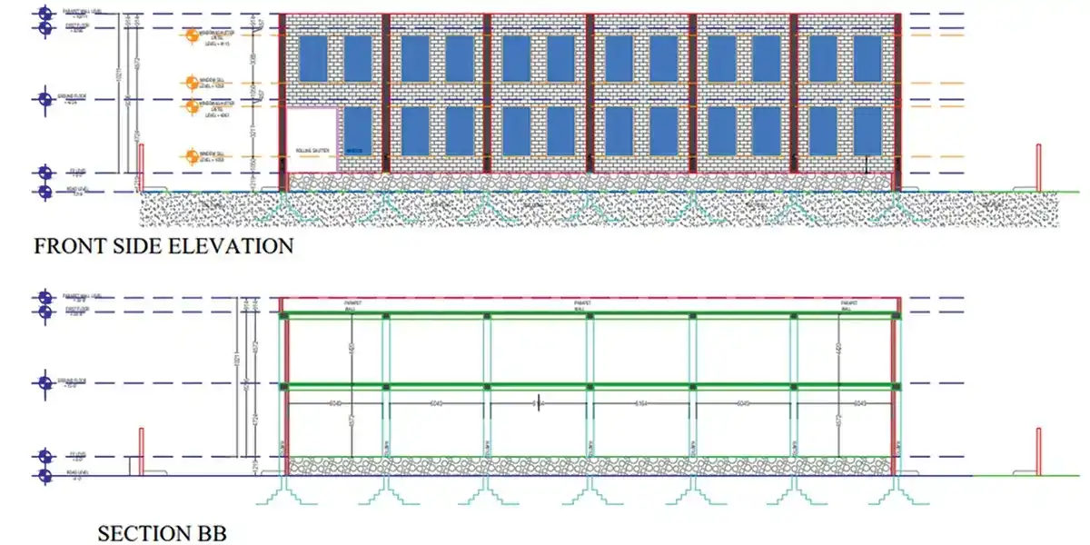 Industrial Building Adopting Structural Frames
