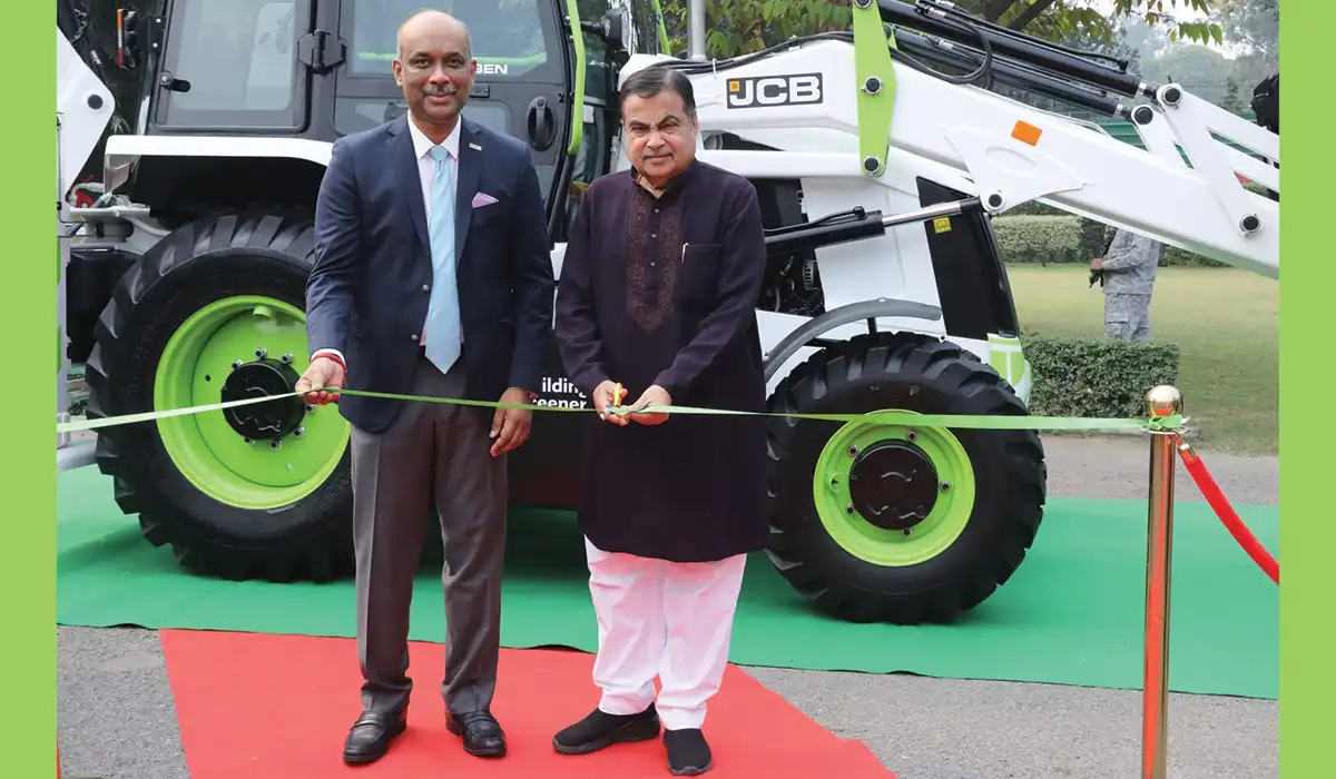 The JCB 3DX hydrogen machine