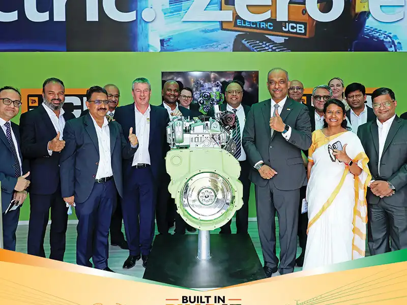 The JCB 3DX hydrogen machine