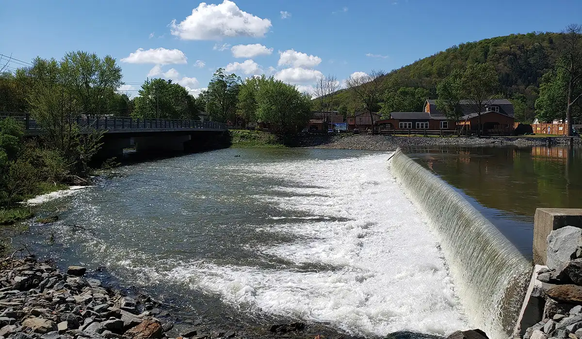 the historic Upper Candor Dam