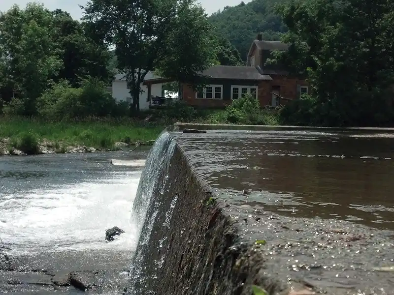 the historic Upper Candor Dam