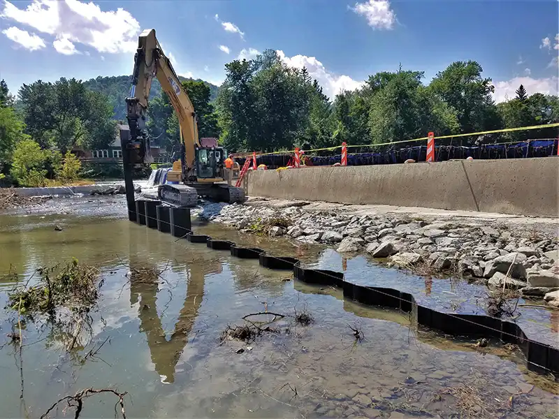 the historic Upper Candor Dam