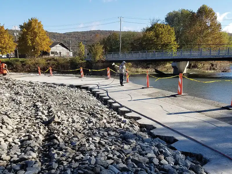 the historic Upper Candor Dam