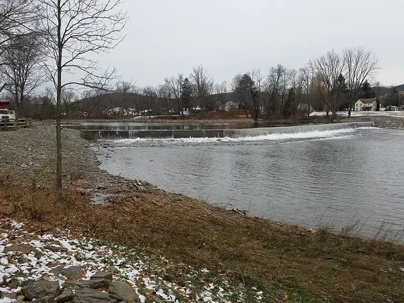 the historic Upper Candor Dam