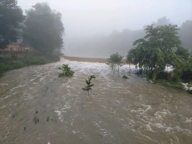 the historic Upper Candor Dam