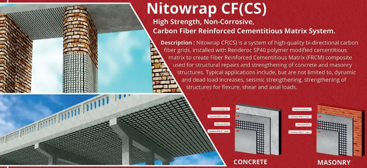FRCM system under the brand name ‘Nitowrap CF (CS)