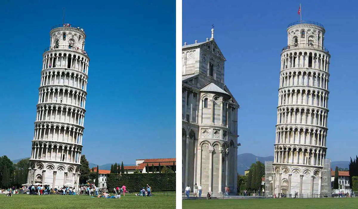 the Leaning Tower of Pisa