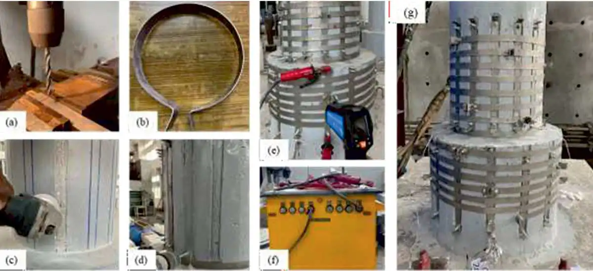 the rehabilitation of severely damaged bridge pier models