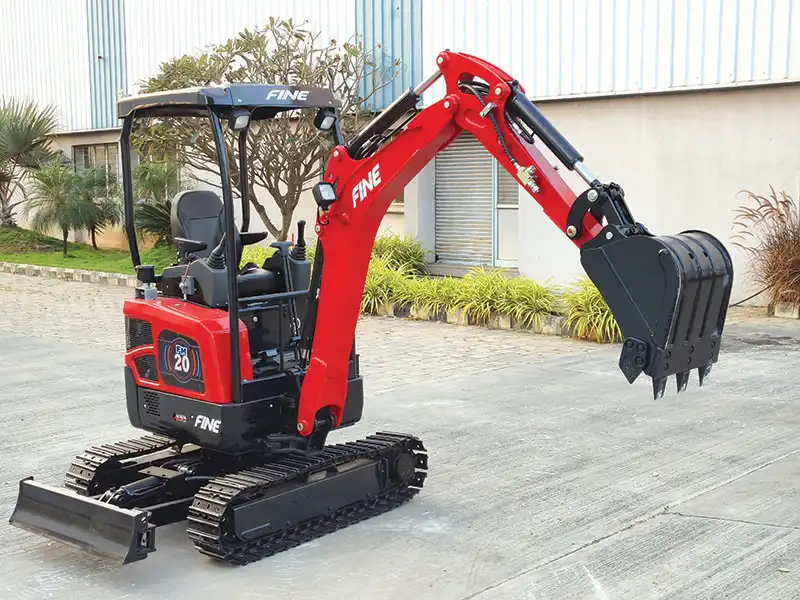 Fine Equipments India deploy a lesser capacity excavator