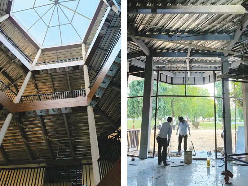 The steel-concrete hybrid structure