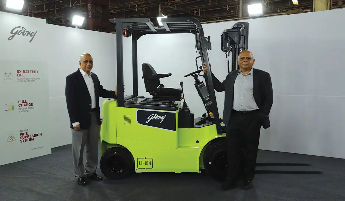 Introduced India’s first Lithium-Ion battery-powered forklifts