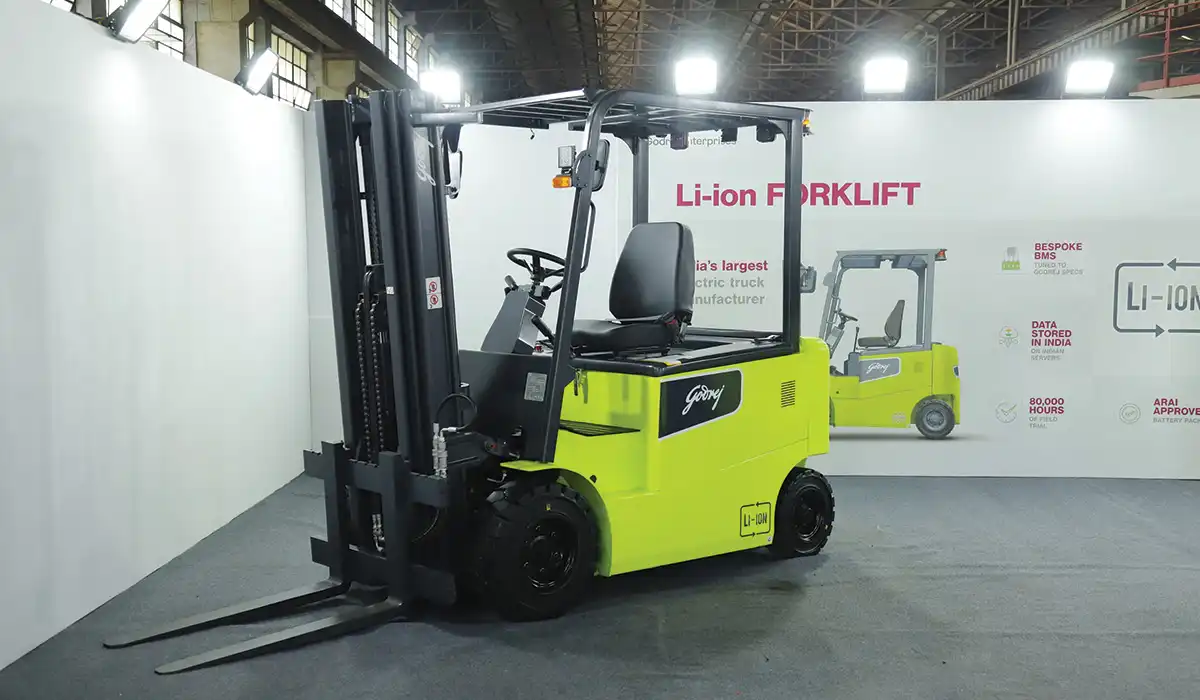 Introduced India’s first Lithium-Ion battery-powered forklifts