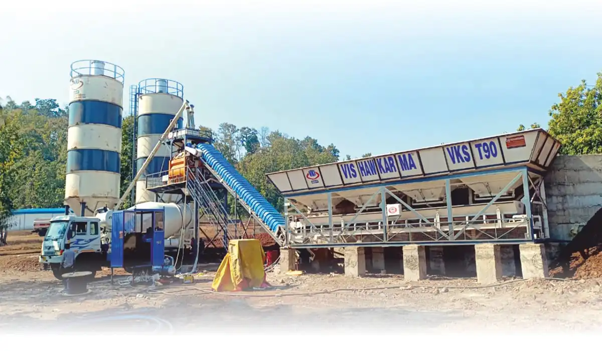 Automatic Mobile Concrete Batching & Mixing Plant