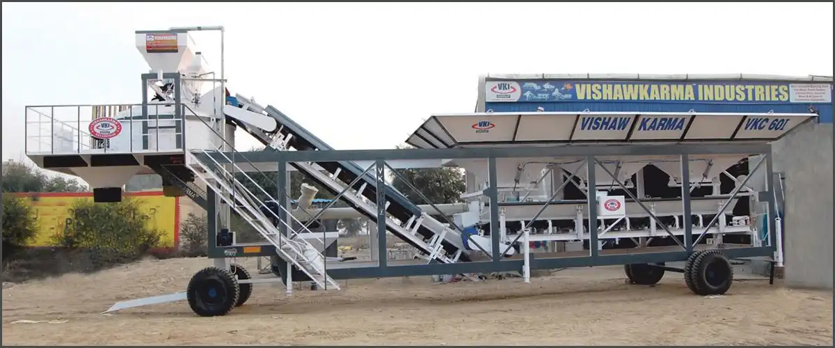 Automatic Mobile Concrete Batching & Mixing Plant