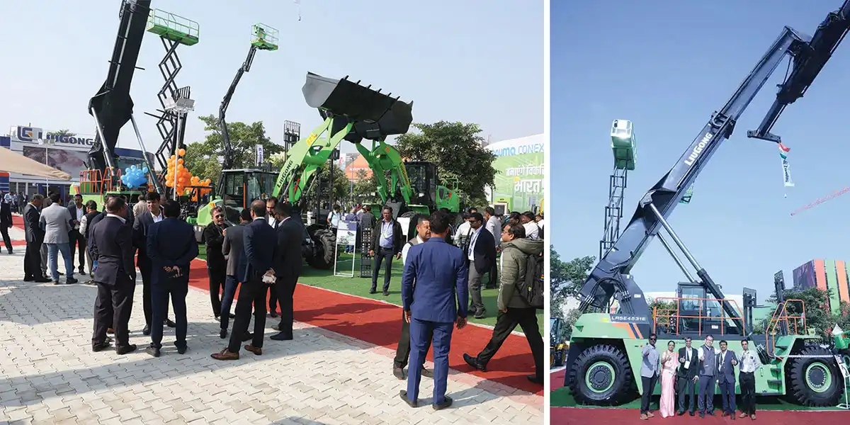 Liugong India Liugong India exhibited its electric operated 922 FE