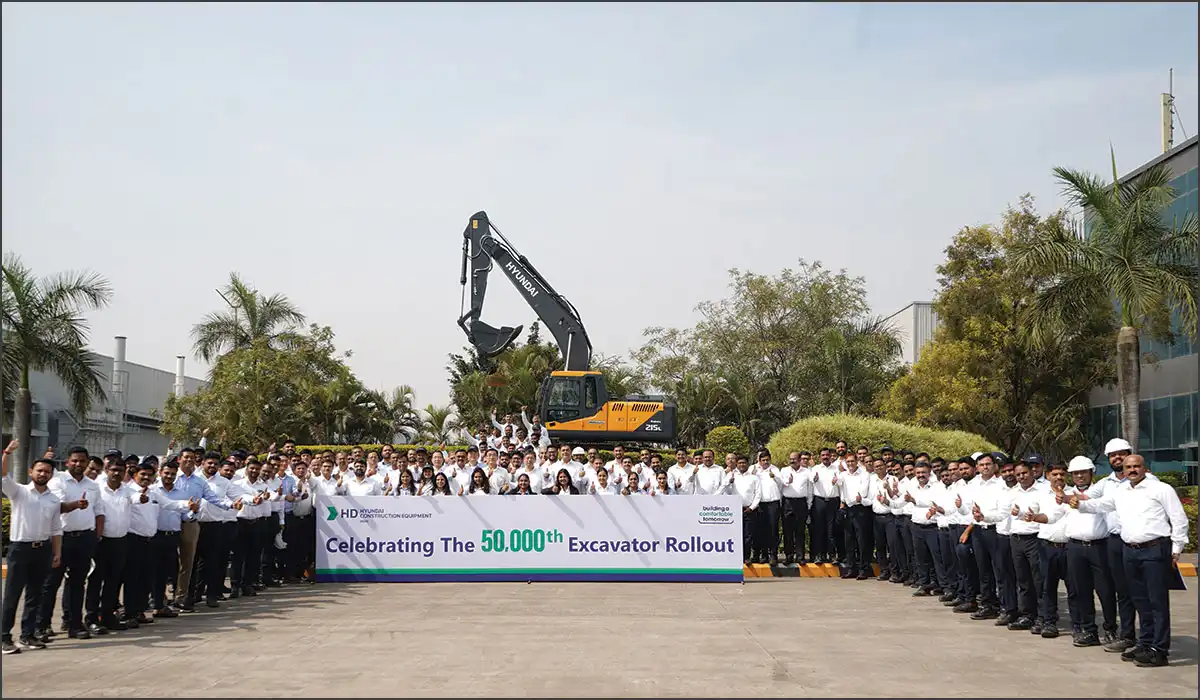 HD Hyundai HD Hyundai rolled out its 50,000th excavator